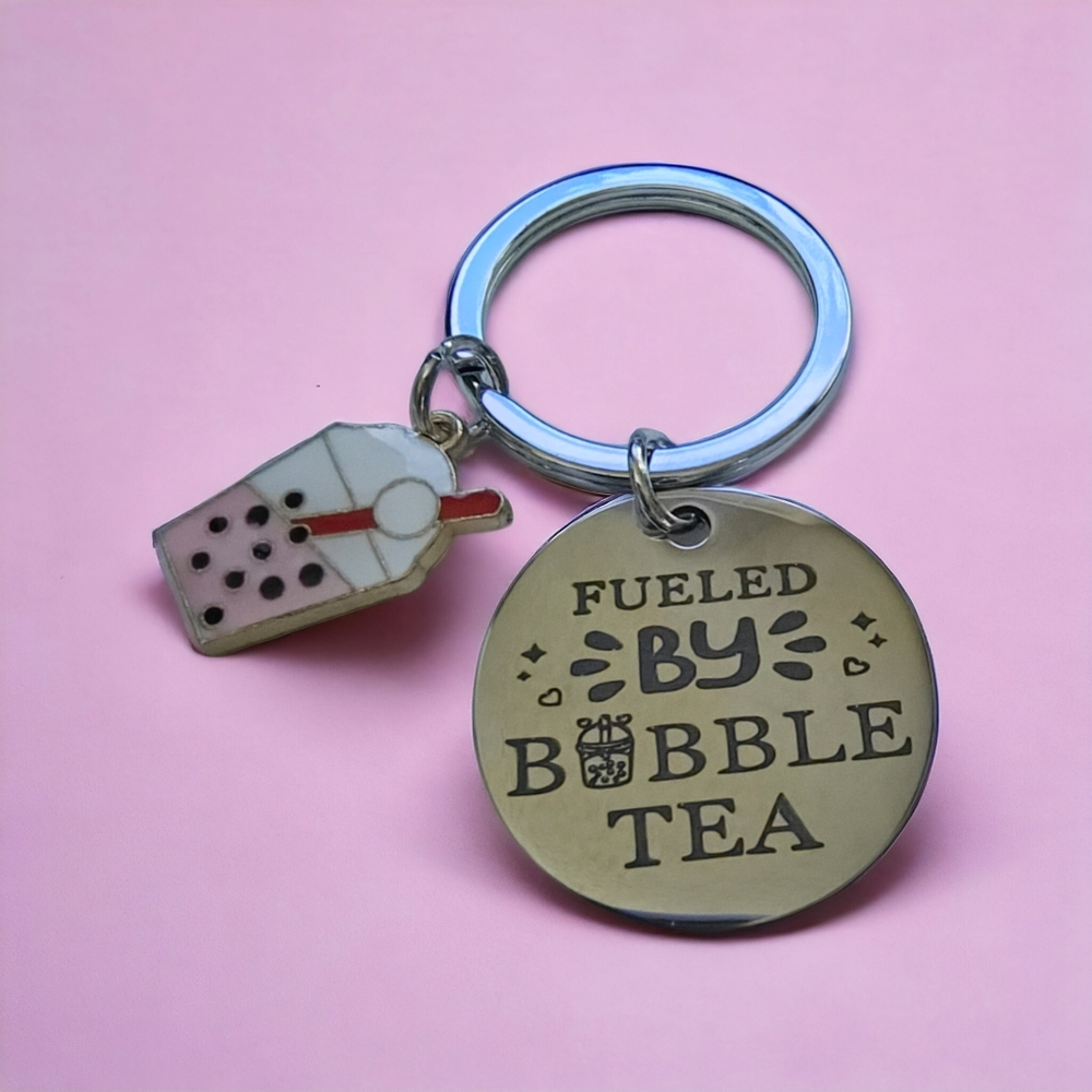 PURSE CHARM/KEYCHAIN | "Fueled by Bubble Tea" | 🧋FREE w/ any BUNDLE or $4